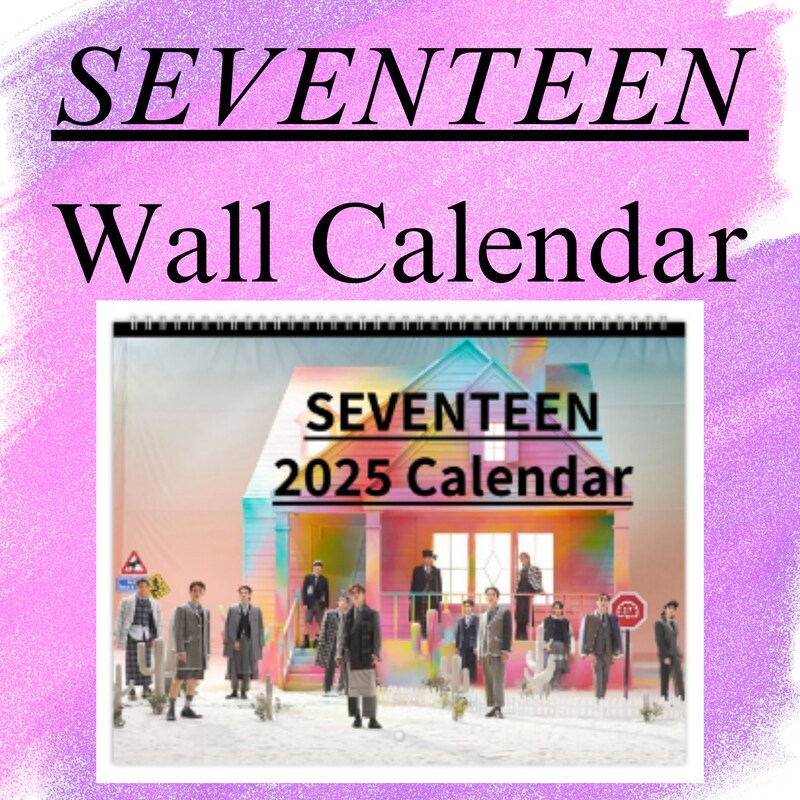 2025 Calendar Seventeen Etsy