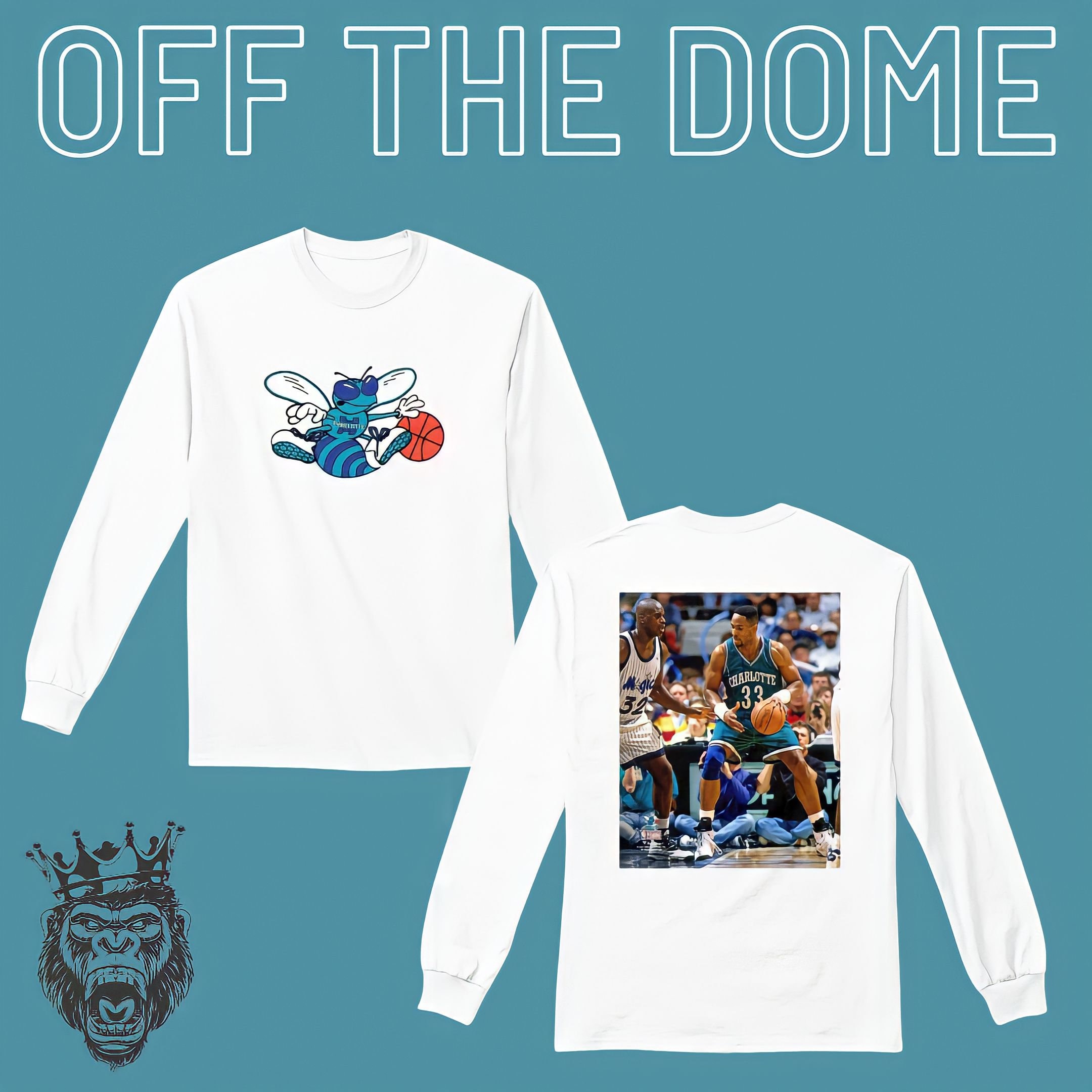 Gildan, Shirts, Vintage Nba Charlotte Hornets Mascot Logo Sweatshirt Charlotte  Hornets Shirt B
