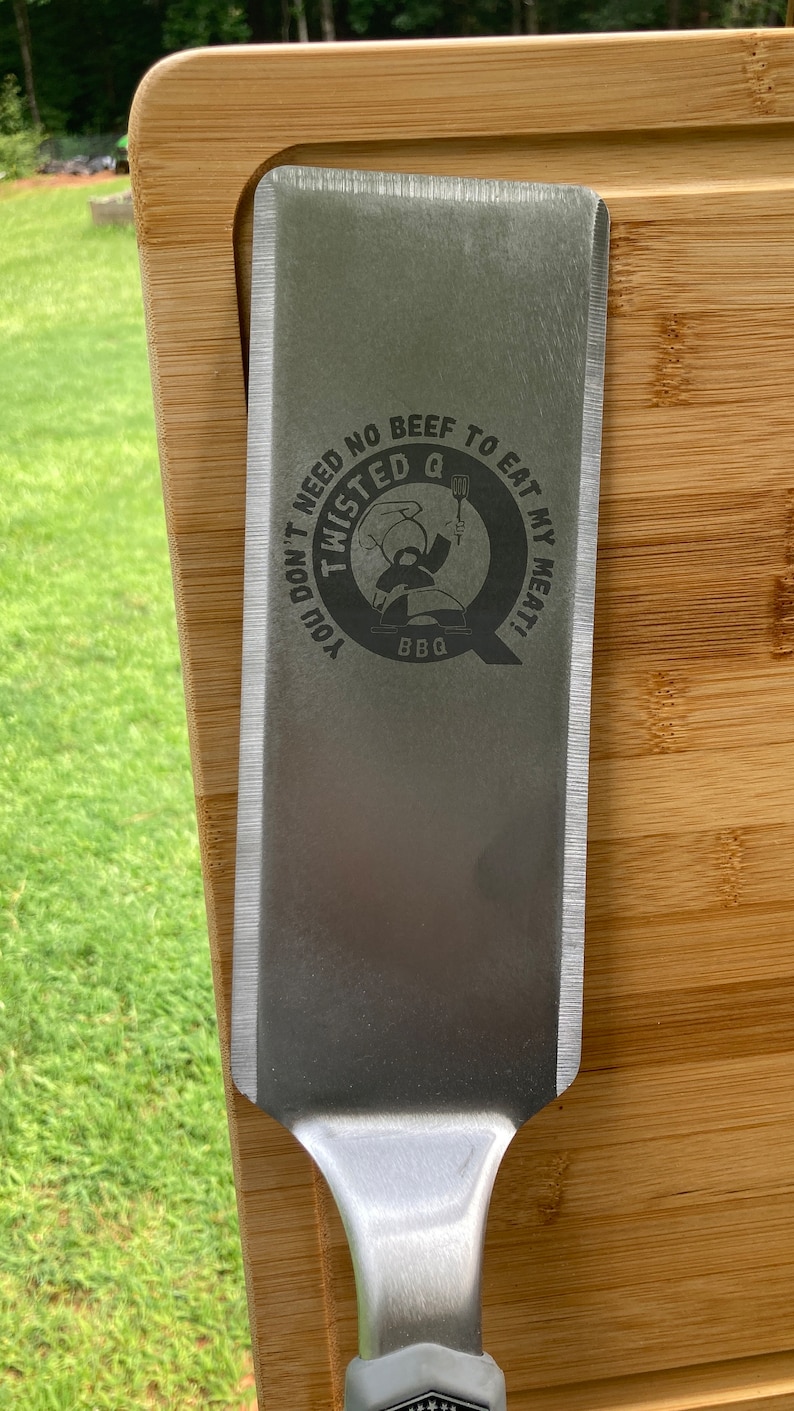 Custom Engraved Stainless Steel Spatula Etsy