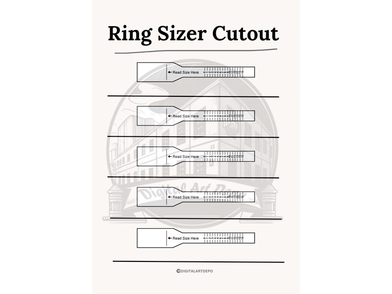 Ultimate Ring Sizer Bundle Printable Sizer Measuring Tool &amp; - Etsy