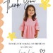 Editable Kids Birthday Thank You Card, Colorful Kids Birthday, Thank ...