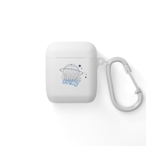 Good Vibes AirPods Case Cover, süße AirPods Pro Hülle, Musik-Liebhaber-Geschenk, trendiges Tech-Accessoire, personalisierte Ohrhörer-Halterung