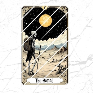 The Nomad Tarot Card Art: digitale png-download