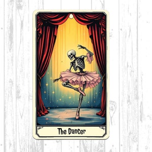 Descarga digital de la carta del tarot de la bailarina, diseño para camisetas, tazas, bolsos, arte de cocina imprimible, descarga digital para artesanos
