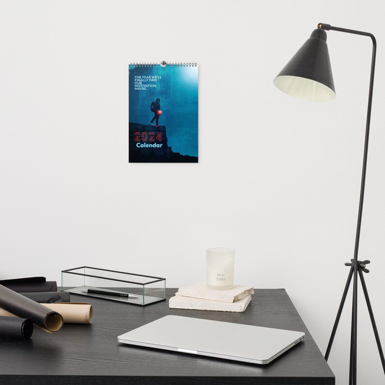 Funny Wall Calendar for 2024 Sarcasm Sarcastic Motivational