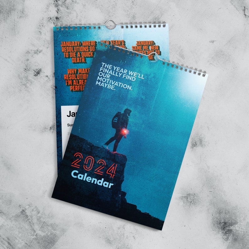 Funny Wall Calendar for 2025 Sarcasm Sarcastic Motivational