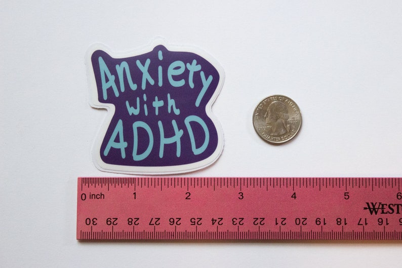 Adhd Ruler Anxiety With ADHD Sticker - Etsy
