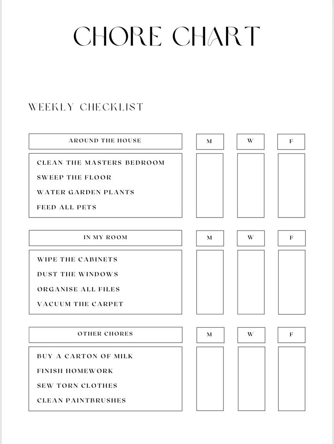 Cleaning Template for Goodnotes and Notion Tracker - Etsy