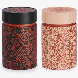 Wiladu Mandala set of 2 tea tins for max. 150g 75 x 117 mm image 1