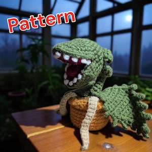 Virkmönster för köttätande växter: Avancerad Amigurumi PDF-handledning för nedladdning