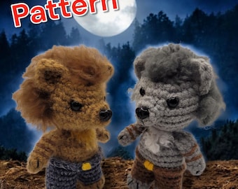 Werewolf Amigurumi Crochet Pattern: DIY Halloween Plushie (PDF Pattern Download)
