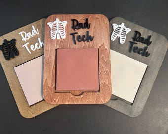 Personalized Rad Tech Sticky Note Holder: 3D Ribcage Design