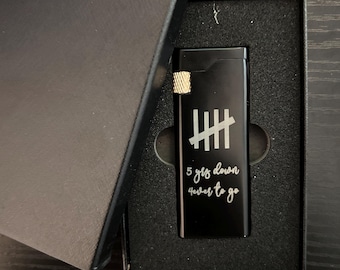 Personalized Anniversary Lighter, Engraved Gift for Him