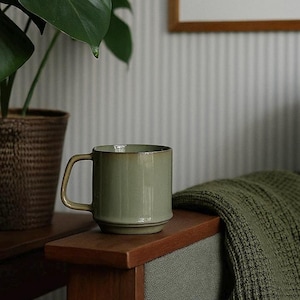 Handmade Japanese Ceramic Coffee Mug: Large Tea Cup