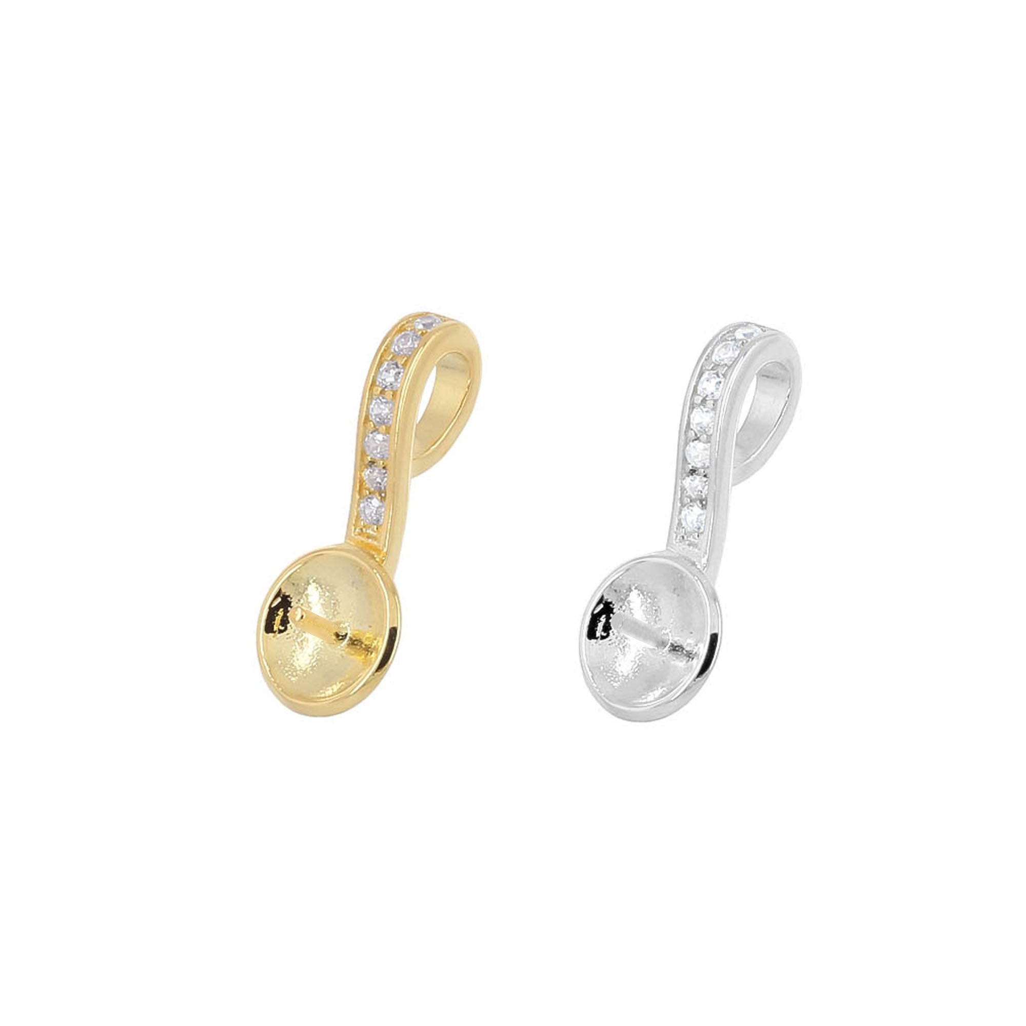 Bails For Pendants Egemmall Sterling Silver Pearl Enhancer Bail