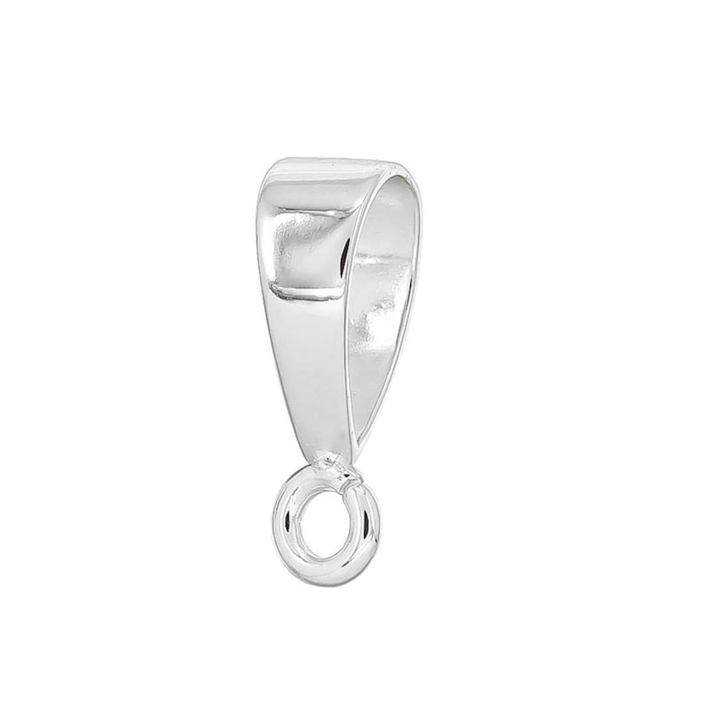 1PC Sterling Silver Pendant Clasp Bail Connector With Heavy Duty ...