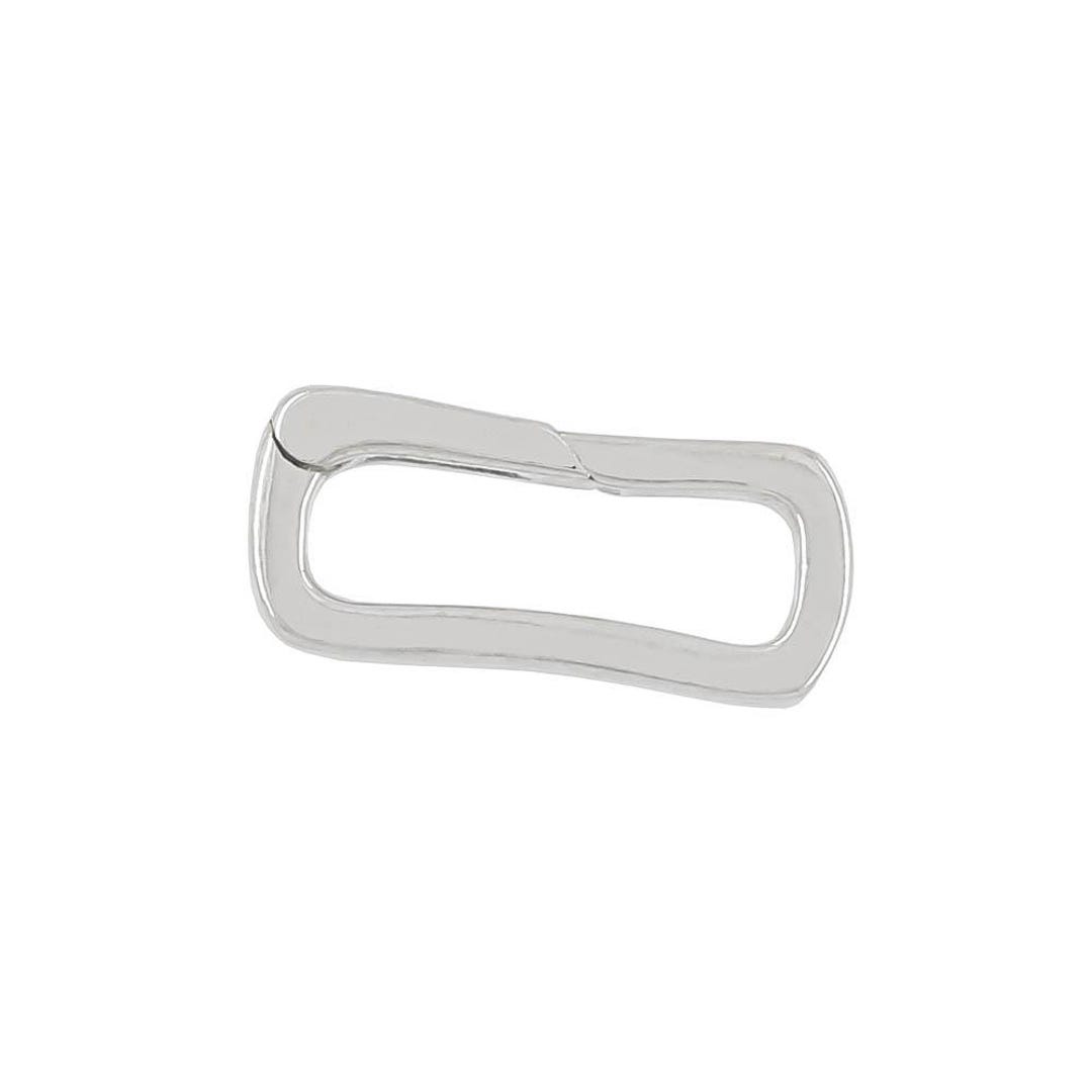 Sterling Silver Self Closing Rectangle Shortener Enhancer Link Clasp ...