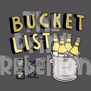 Bucket List PNG, Beer, Drinking, Funny, Summer