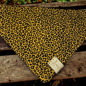 Mustard leopard print - pet accessories