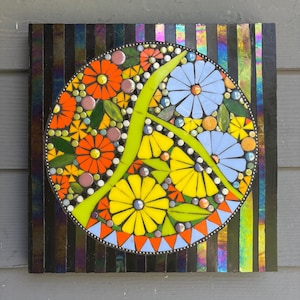 Fancy Flowers  mosaic 12&quot;
