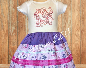 12 Months Child's Spring/Summer Ribbon Dress