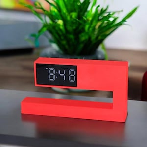 Modern Mid Century Digital Desk Clock | Table Clock | Modern Desk Clock | Digital Table Clock | Decorative Decor Clock