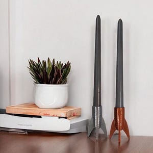 Mid Century Modern Taper Candlestick Holder | Atomic Age Decor | Retro Candle Stand | Modern Candlestick Holder | Mid Century Modern Decor