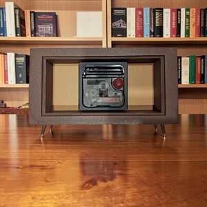 Mid Century Modern Desk Clock – Retro Table Clock – Vintage Inspired Mantel Clock – MCM Decor – Atomic Era Clock image 7