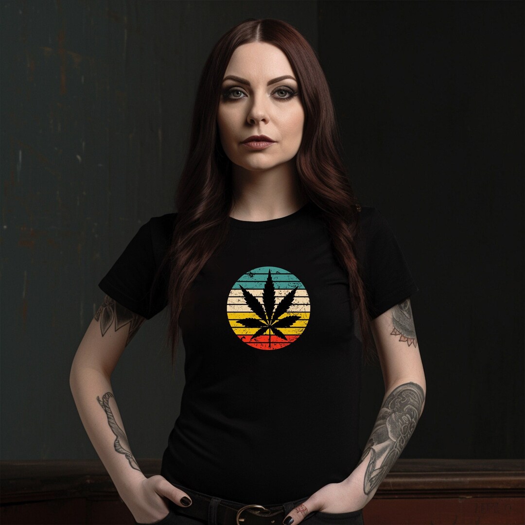 Pot Leaf Tshirt, Vintage Weed Leaf Tshirt, Pot Leaf Gift Shirt for Him or Her Etsy