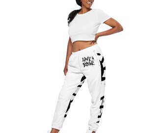 Unisex track pants - 'Love and Rage'