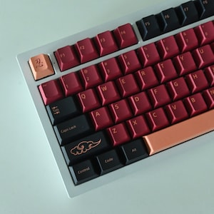 Red Ninja Japanese Theme Keycap Set for Mechanical Keyboard | 151 Keys ...