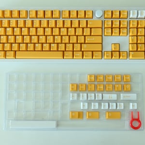 Mango Orange Yellow Keycap Set: Cherry Profile, ABS image 4