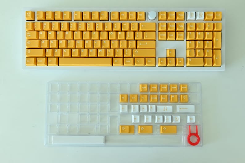 Mango Orange Yellow Keycap Set: Cherry Profile, ABS image 4