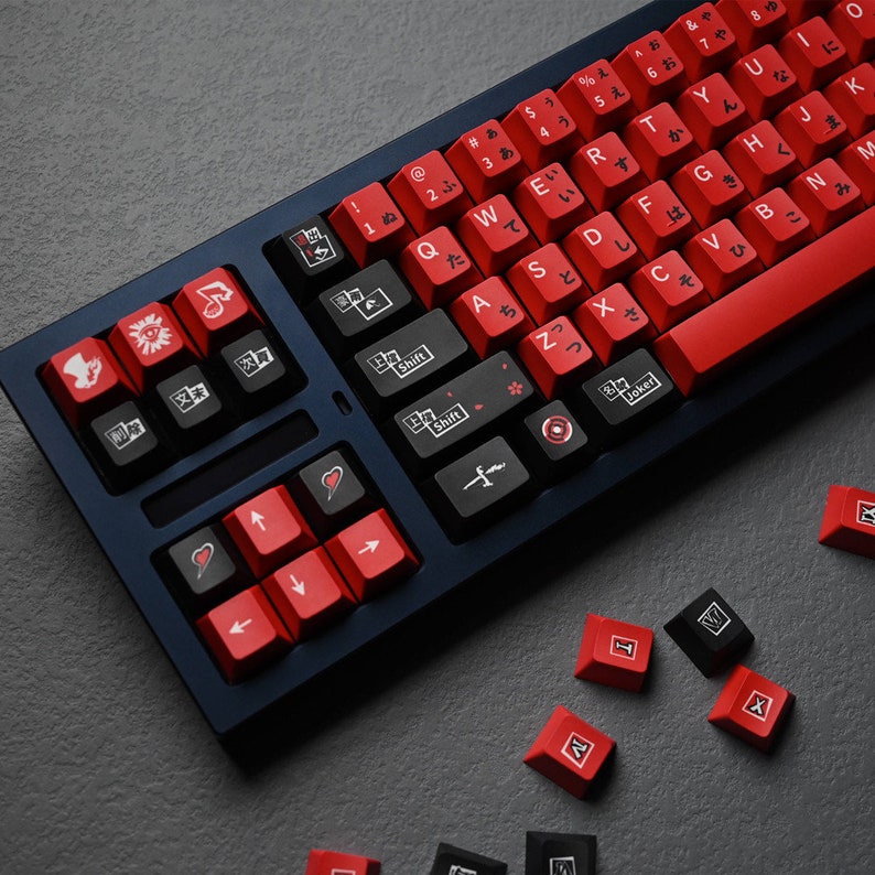 Persona Video Game Theme Keycap Set for Mechanical Keyboard Etsy