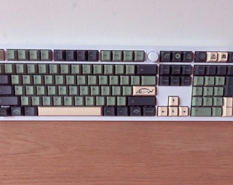Green Planet Nature Theme Keycap Set: Cherry Profile, PBT
