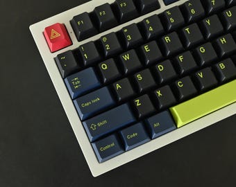 Neon Cyberpunk Keycap Set: Cherry Profile, PBT