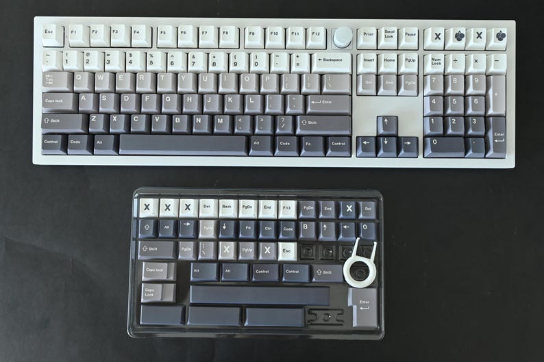 Gray Gradient Contour Keycaps Gray Black White Gradient Keycap Set: Cherry Profile, PBT - Etsy Canada