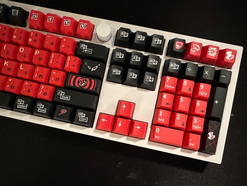 Red Black Video Game Keycap Set: Cherry Profile, PBT - Etsy