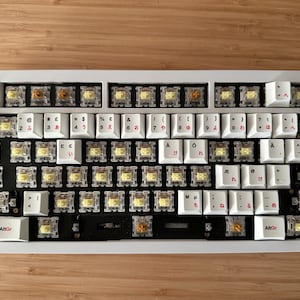Sakura Cherry Blossom Japanese Keycap Set: French, Japanese, German Language, Cherry Profile, PBT image 12
