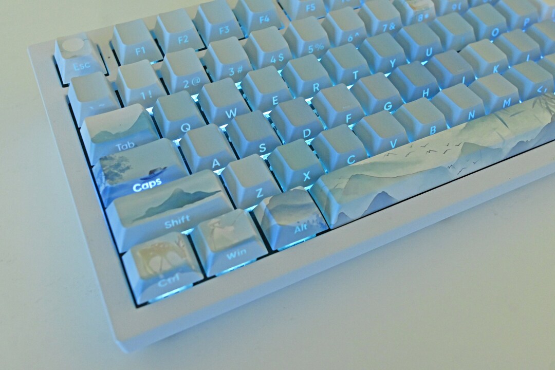 キーボード NiamhDignamDesigns Mountain scene Keycap キーボード