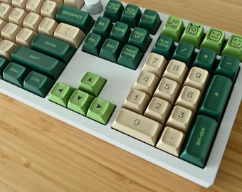 Deep Green Forest Keycap Set: SA Profile, ABS