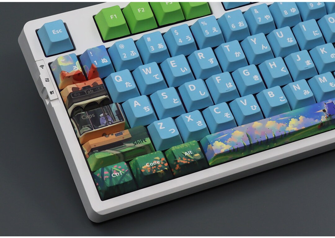 Calm Summer Theme Keycap Set for Mechanical Keyboard 136 Keys Cherry ...