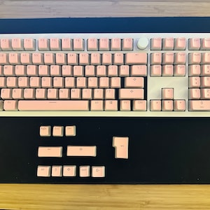 Bakgrundsbelyst genomskinlig tangentsats: OEM-profil, PBT Rosa