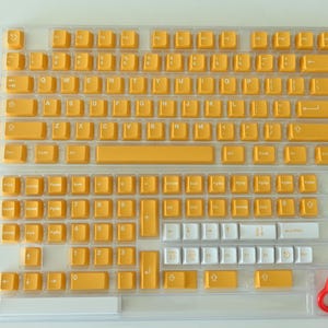 Mango Orange Yellow Keycap Set: Cherry Profile, ABS image 10