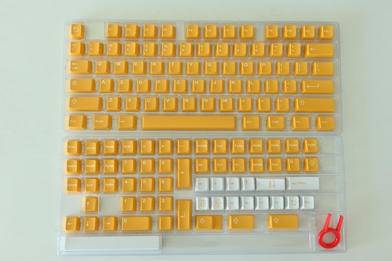 Mango Orange Yellow Keycap Set: Cherry Profile, ABS image 10