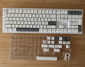 レトロ Apple Mac テーマ キーキャップ セット: XDA プロファイル、PBT
