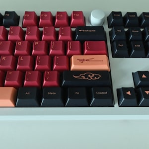 Red Ninja Japanese Theme Keycap Set for Mechanical Keyboard | 151 Keys ...