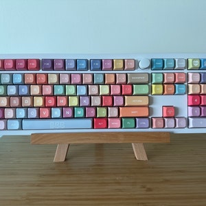Cute Rainbow Candy Keycaps for Mechanical Gaming Keyboard | 132 keys | XDA Profile | MX Switch Type | PBT Material