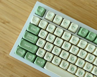 Matcha Green Keycap Set: MOA Profile, PBT