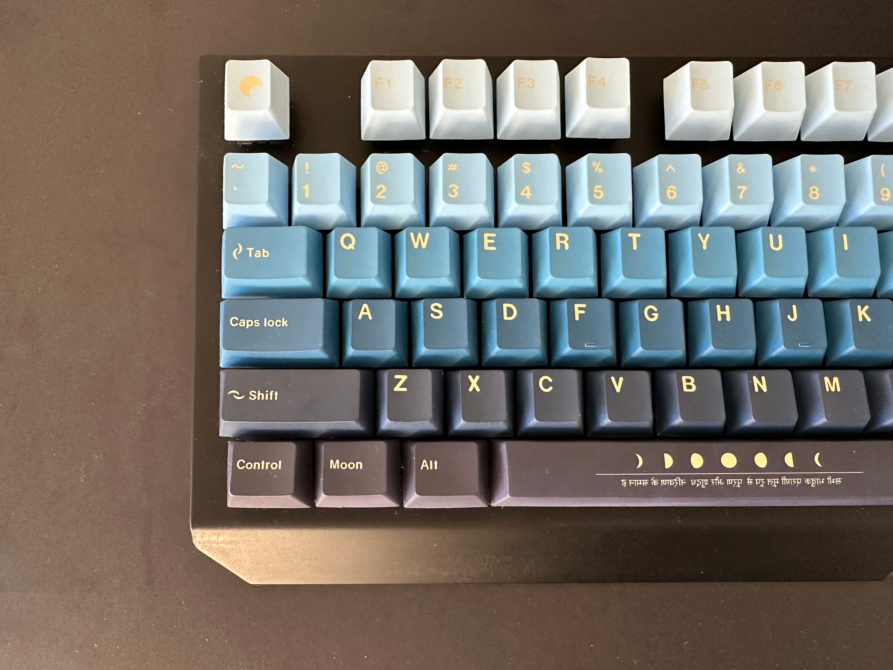 Blue Night Moon Gradient Keycap Set: Cherry Profile, PBT - Etsy